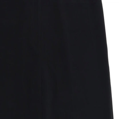 Close-up detail of Next women’s black trousers, size UK 12, 23-inch leg