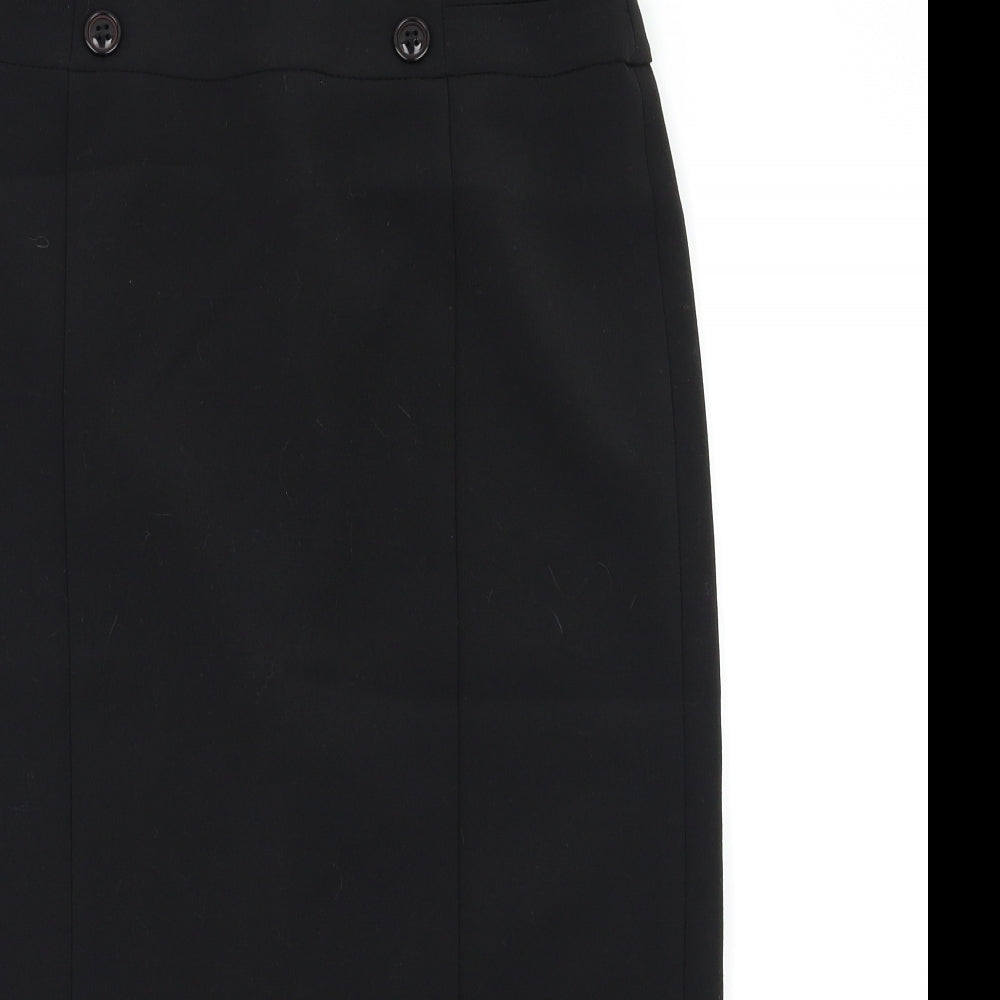 Wallis Womens Black   A-Line Skirt Size 10