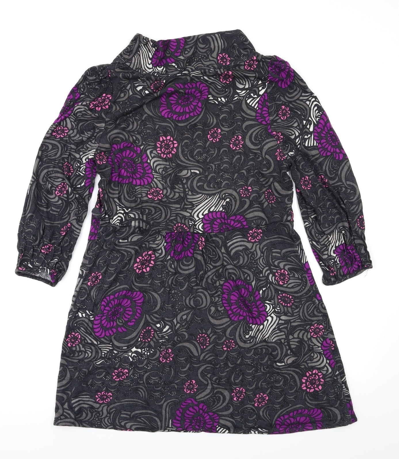 PLANET Womens Black Floral  Fit & Flare  Size 10