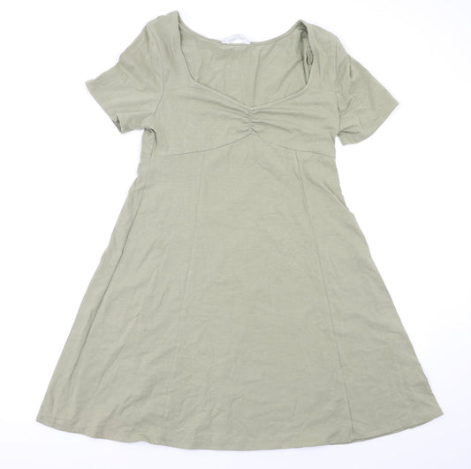 Double Zero Womens Green   Fit & Flare  Size L