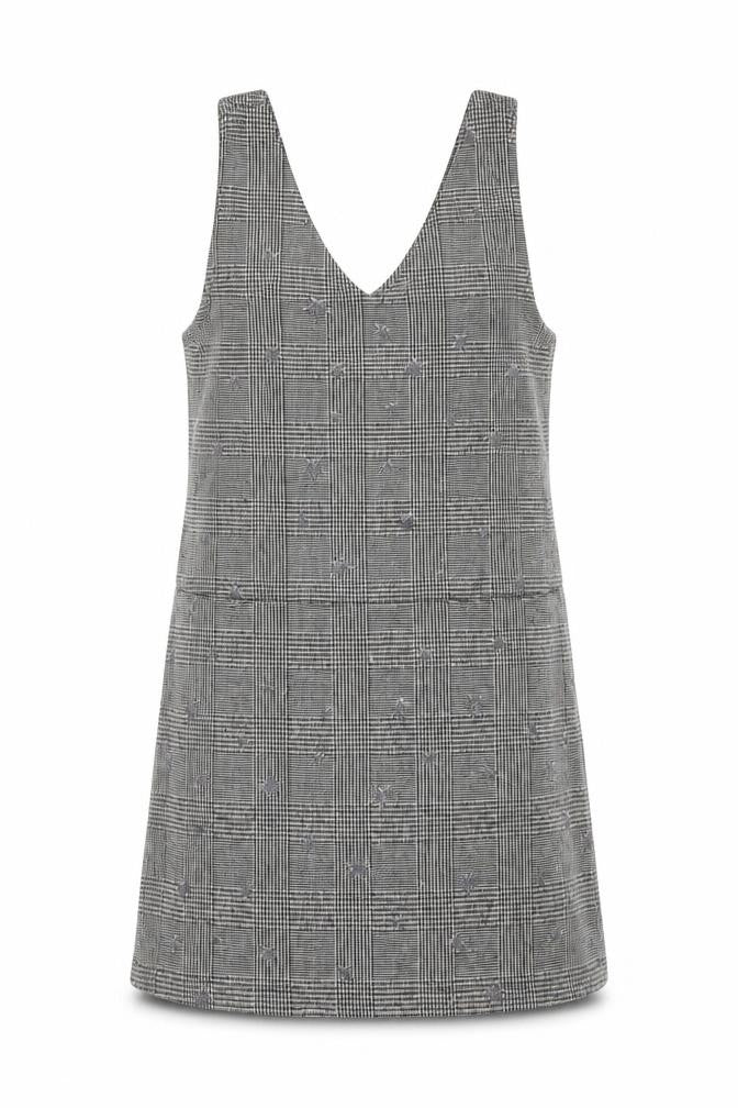 George Girls Grey Batik  A-Line  Size 8-9 Years