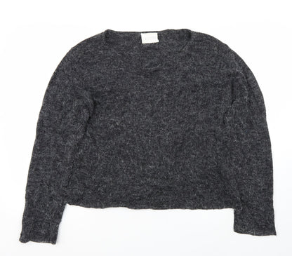 Additional front view of offshoot women’s grey jumper, size L