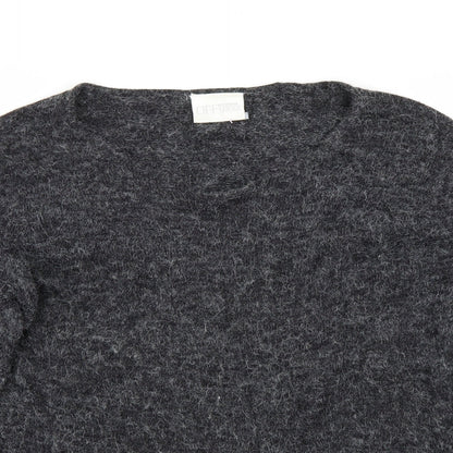 Close-up detail of offshoot women’s grey jumper, size L