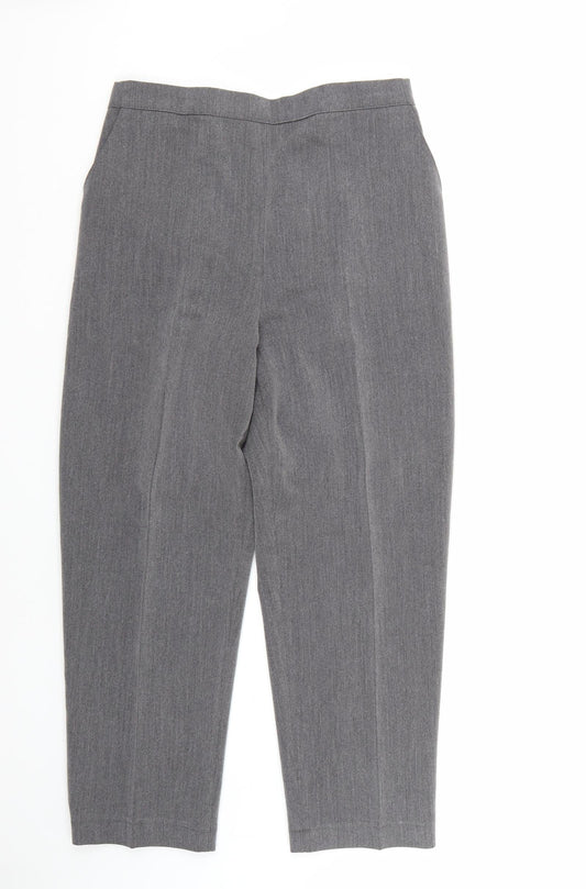 Emma Womens Grey   Trousers  Size 14 L28 in