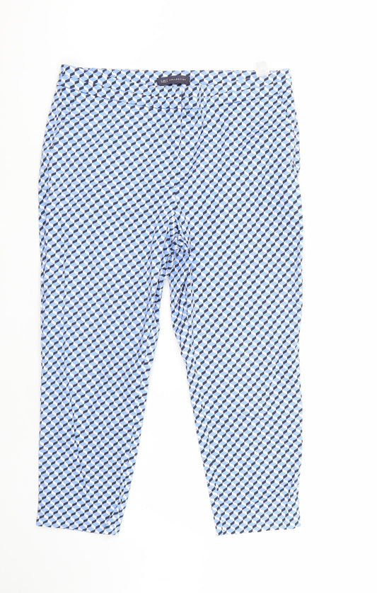 Marks and Spencer Womens Blue   Trousers  Size 14 L23 in