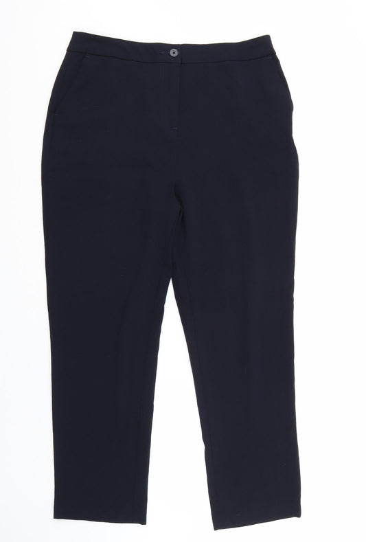 Isle Womens Blue   Trousers  Size 14 L28 in