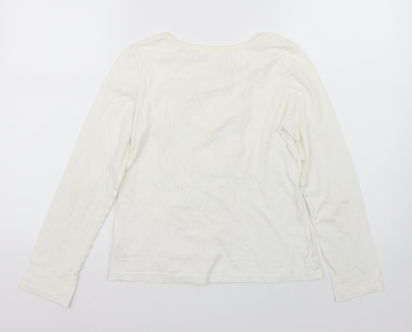 NEXT Girls White   Basic T-Shirt Size 11 Years