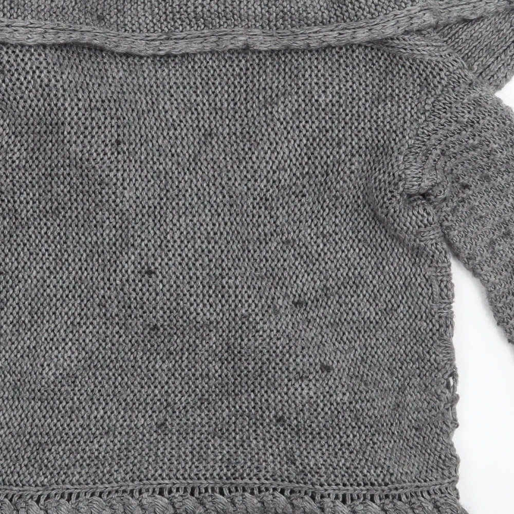 Marks and Spencer Womens Grey   Cardigan Jumper Size S