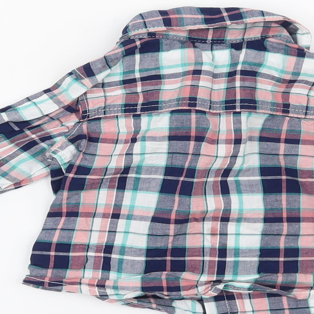 Carters Boys Blue Check  Basic Button-Up Size 3-6 Months