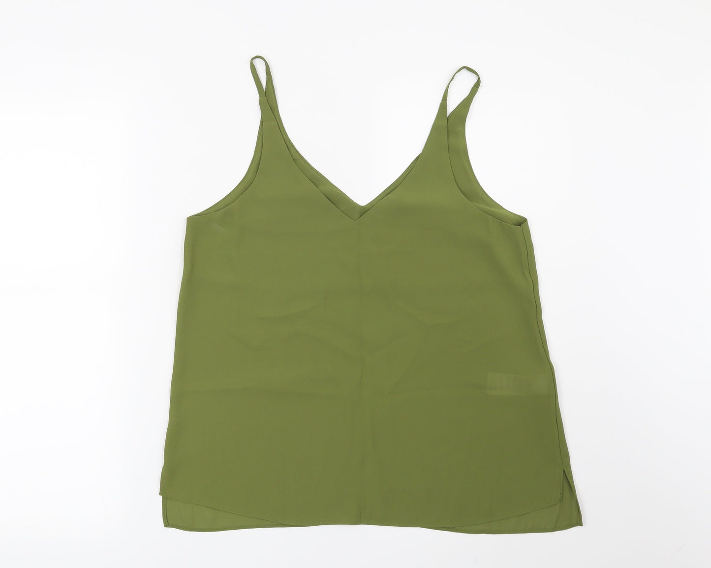 Topshop Womens Green   Basic Blouse Size 10