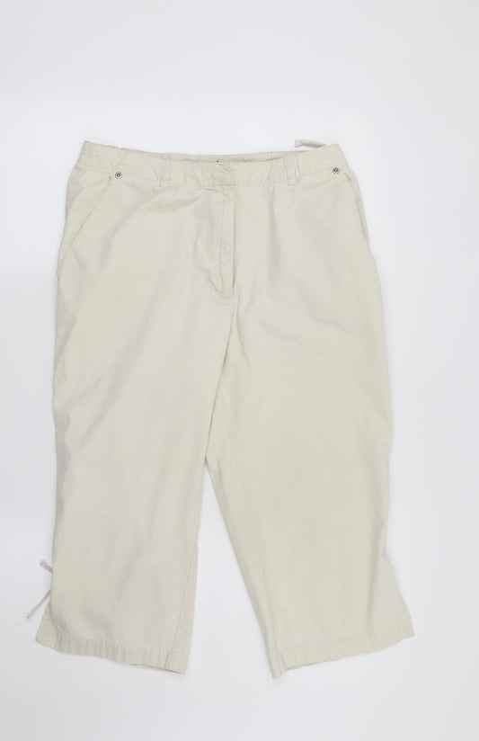 Emreco Womens Beige   Trousers  Size 14 L20 in