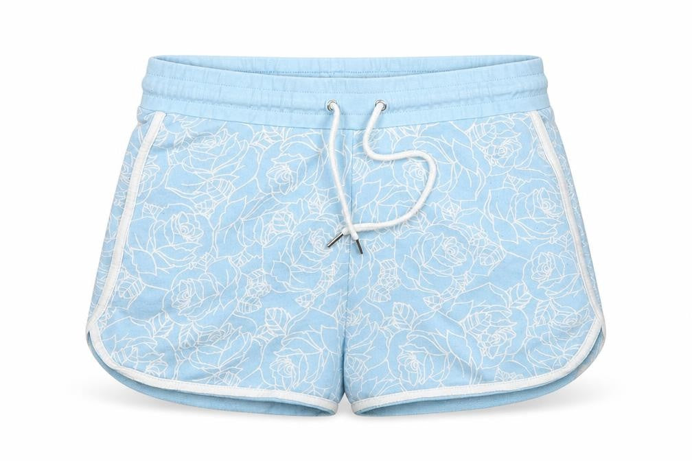 ASOS Womens Blue Floral  Hot Pants Shorts Size M