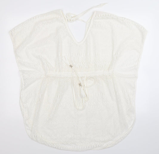 Preworn Womens White  Knit Pullover Jumper One Size