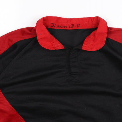 Close-up detail of Falcon men’s multicoloured jumper, size S
