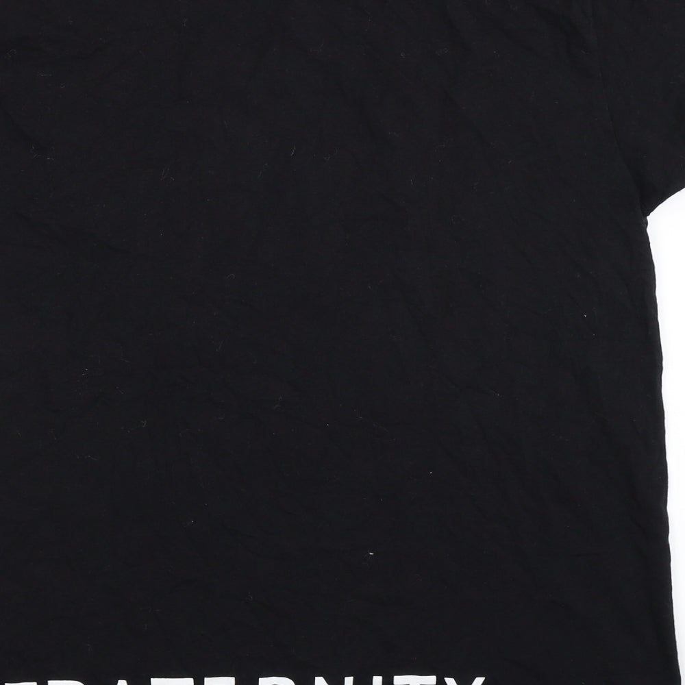 Fruit of the Loom Mens Black    T-Shirt Size M