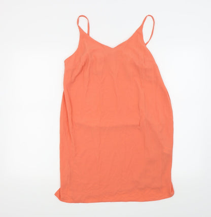 Additional front view of Atmosphere women’s orange basic tank, size UK 12