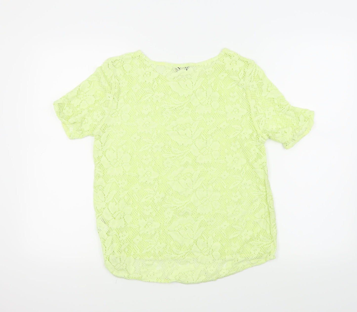 Papaya Womens Yellow   Basic T-Shirt Size 10