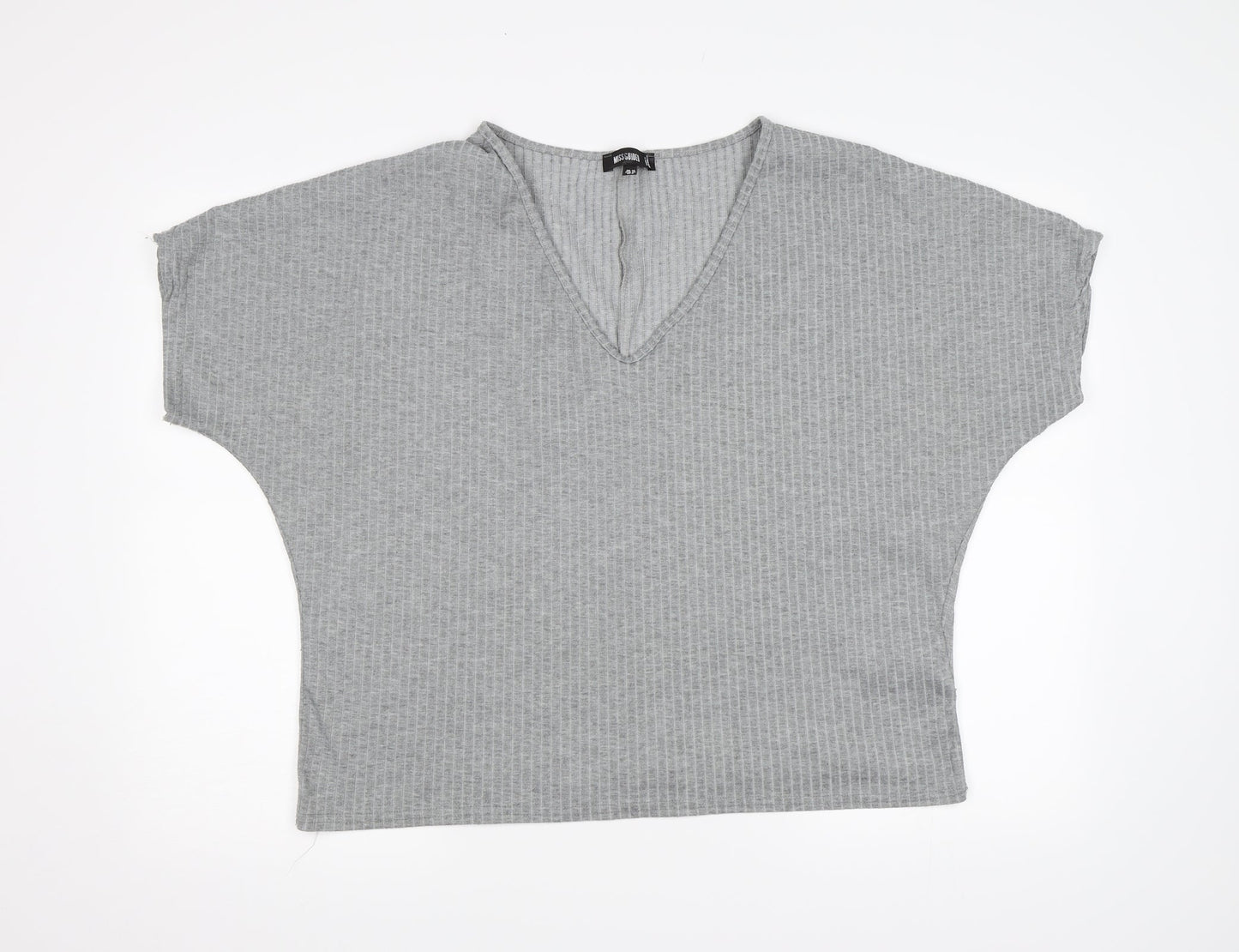 Missguided Womens Grey   Basic T-Shirt Size 12
