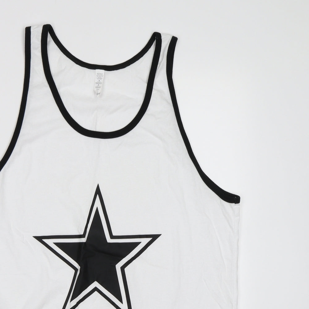 Preworn Womens White   Basic Tank Size M  -