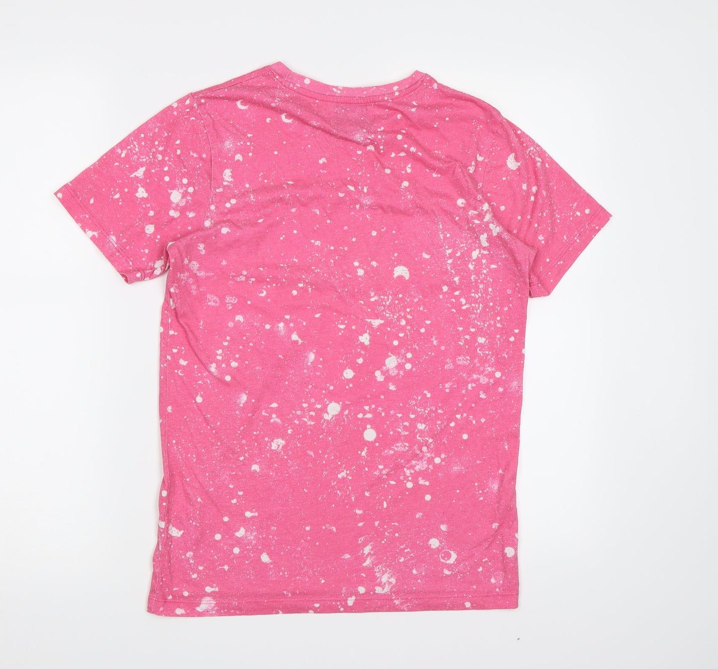 Hype Womens Pink   Basic T-Shirt Size 4