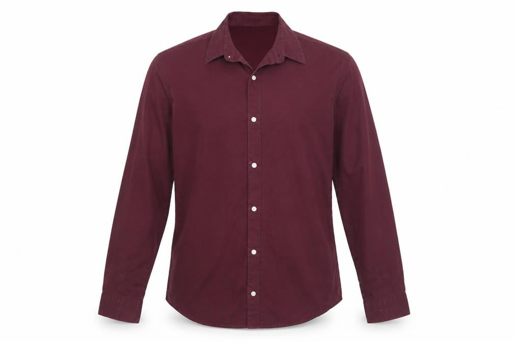 H&M Mens Red    Button-Up Size M