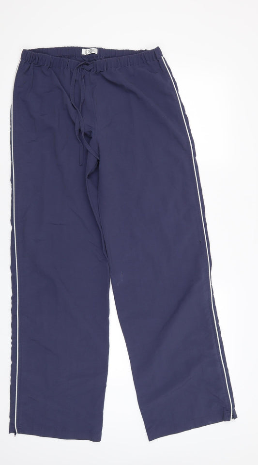 Look Womens Blue   Sweatpants Trousers Size 12 L31 in