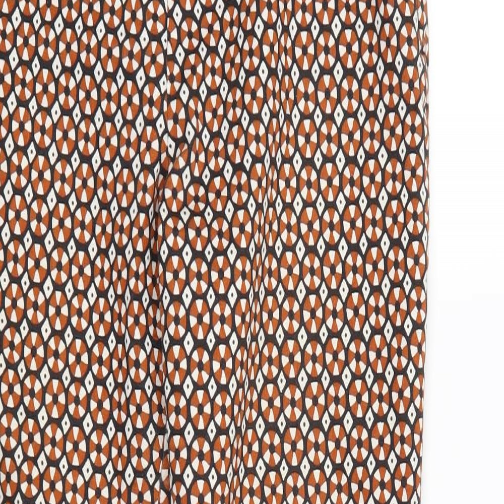 H&M Womens Multicoloured Polka Dot  Trousers  Size 10 L28 in