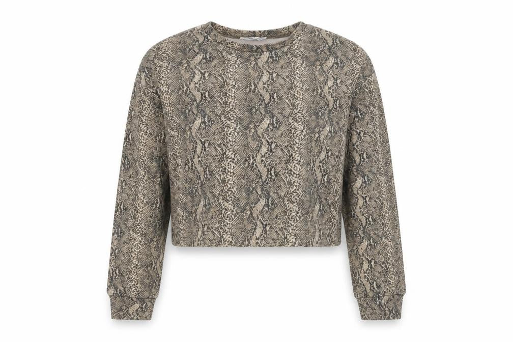 Zara Womens Multicoloured Animal Print  Pullover Jumper Size S  - cropped