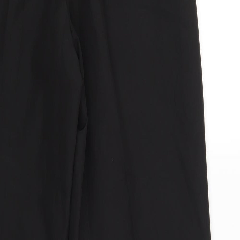 Preworn Mens Black   Windbreaker Trousers Size 28 in L30 in - Elastic Waist