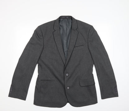 Additional front view of F&F men’s grey jacket suit jacket