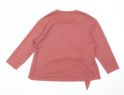Back view of Capsule women’s red jumper, size UK 20