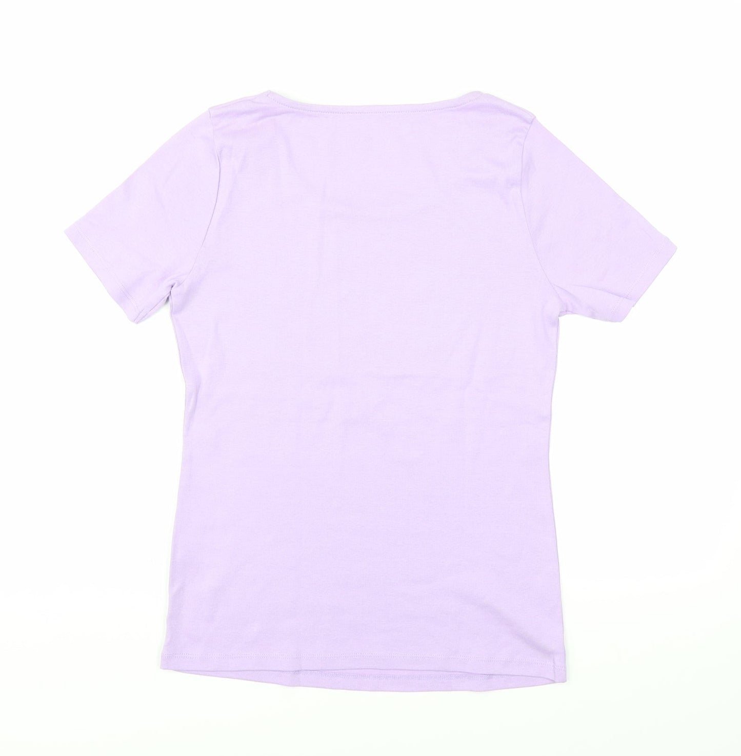 love tees Womens Purple   Basic T-Shirt Size 10