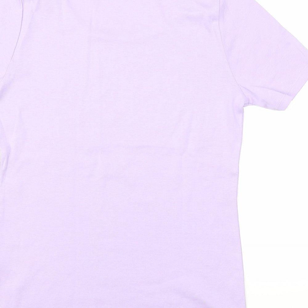 love tees Womens Purple   Basic T-Shirt Size 10