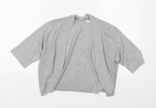 BHS Womens Silver   Cardigan Jumper Size 12