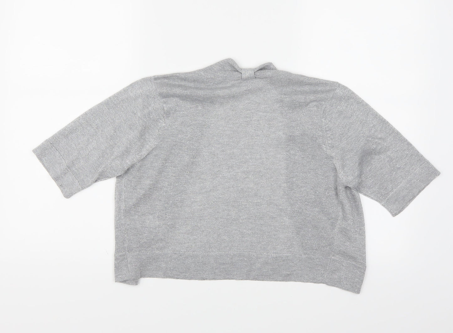 BHS Womens Silver   Cardigan Jumper Size 12