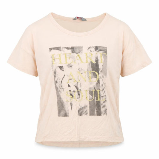 Dorothy Perkins Womens Beige   Cropped T-Shirt Size 10