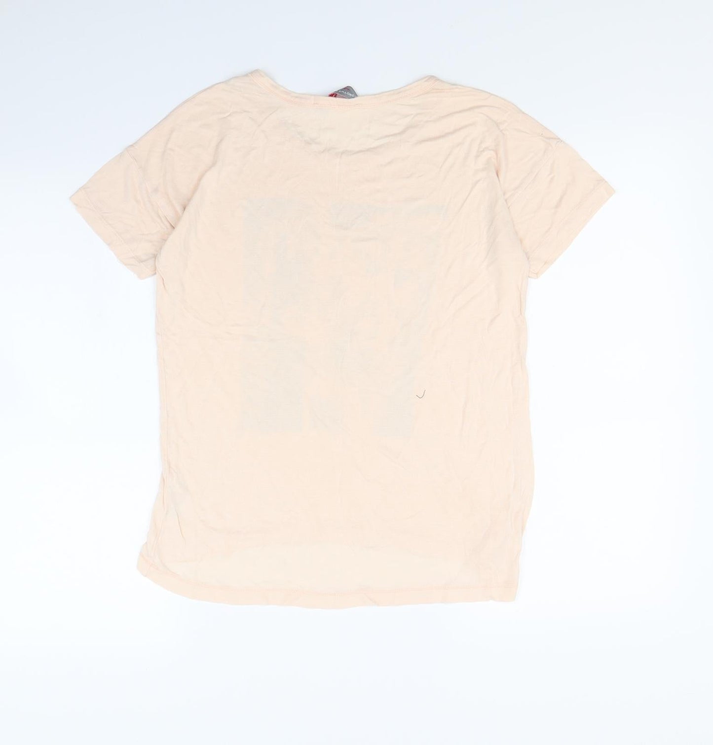 Dorothy Perkins Womens Beige   Cropped T-Shirt Size 10