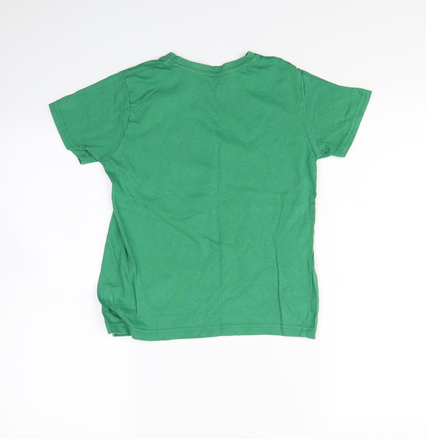 Primark Boys Green   Basic T-Shirt Size 7 Years