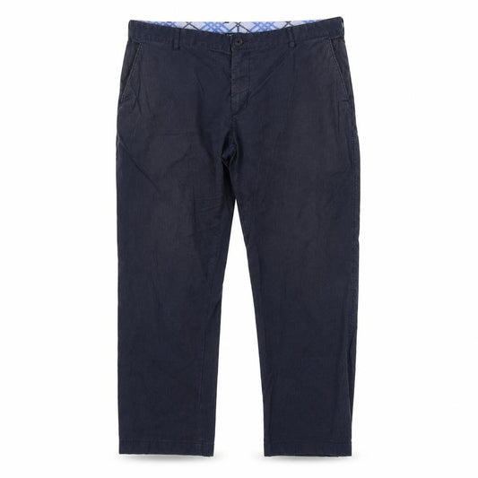 Front view of colorplus men’s blue trousers, size L, 29-inch leg