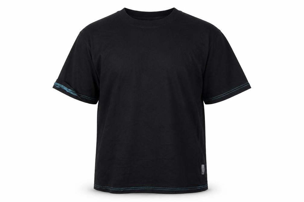 Rigour Mens Black    T-Shirt Size L