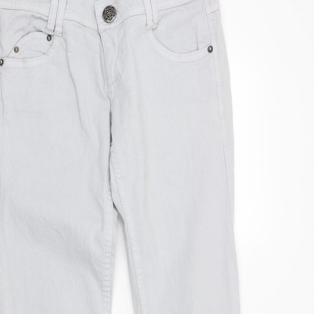 Stradivarius Womens Grey  Denim Skinny Jeans Size 8