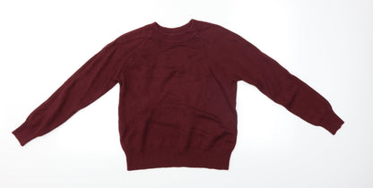 Additional front view of Mango women’s red jumper, size UK 4