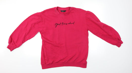 F&F Womens Pink   Pullover Jumper Size 8
