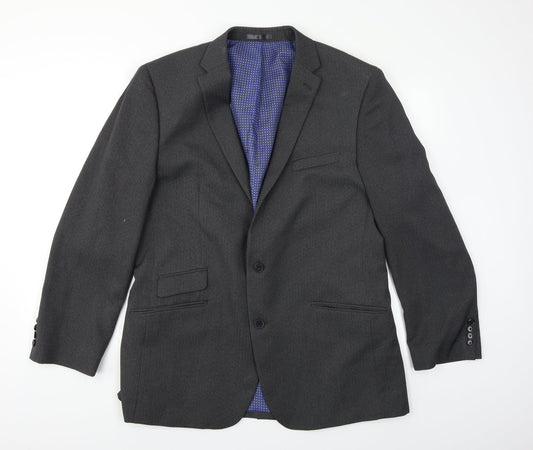 T&W Mens Grey   Jacket Blazer Size XL
