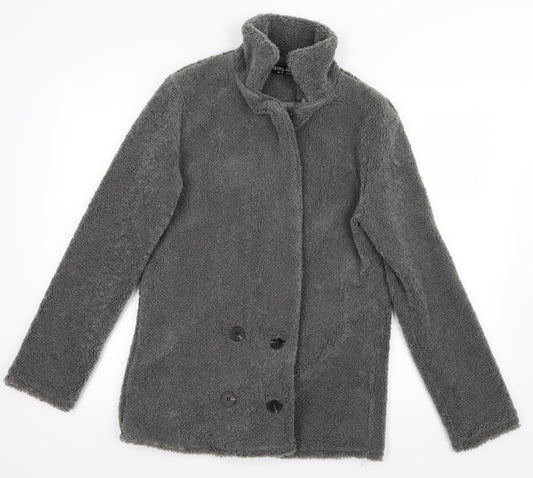 Select Womens Grey   Overcoat Coat Size 6