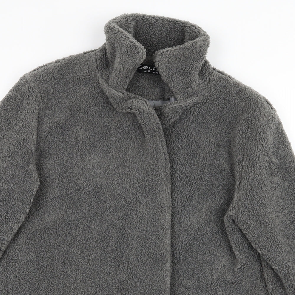 Select Womens Grey   Overcoat Coat Size 6