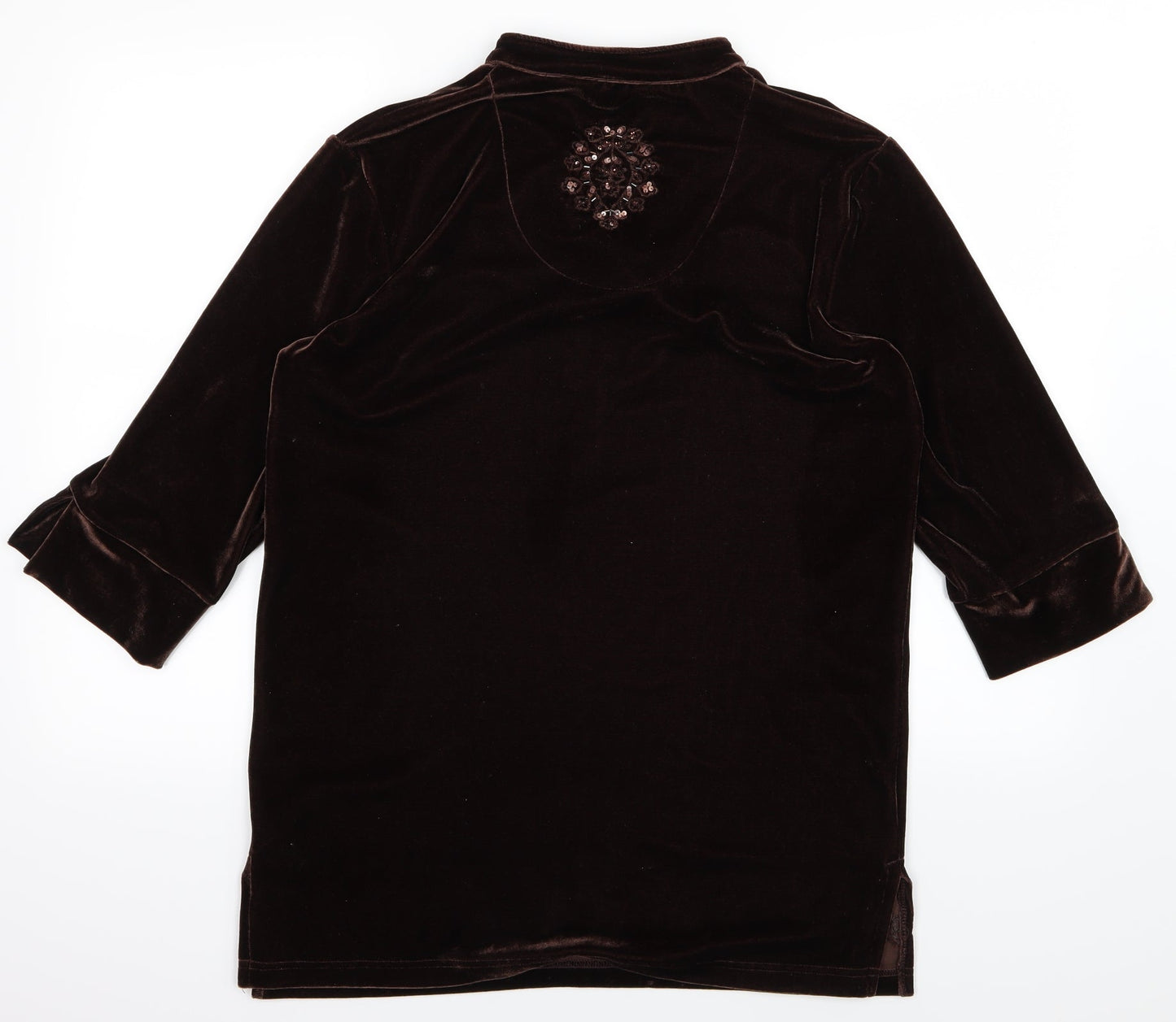 Style By Ewm Womens Brown   Pullover Jumper Size S