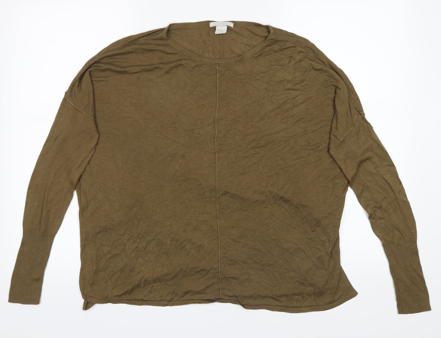 H&M Womens Brown   Basic T-Shirt Size S