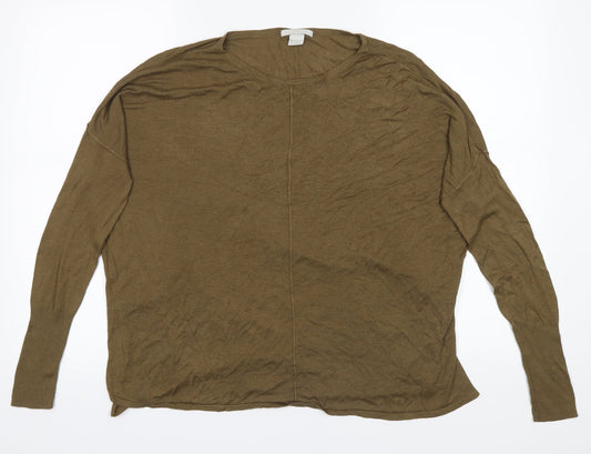 H&M Womens Brown   Basic T-Shirt Size S