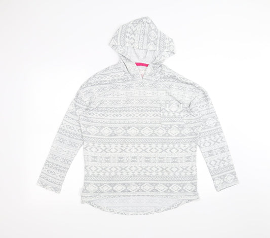 Preworn Womens White   Pullover Hoodie Size 8
